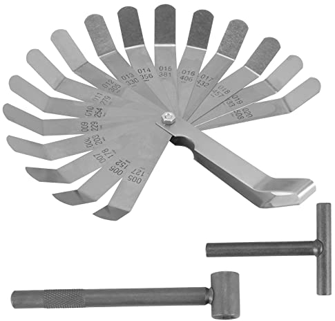 NISHZHU 3 Pezzi Motore valvola Vite Regolazione Chiave valvola Attrezzi + sonda insegnamento 0,005 – 0,020