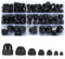 165 Piezas Tuercas Bellota, Tuerca Sombrerete Alta, Tuercas Ciegas Hexagonales de aleación de acero, Tuercas Tapones Roscados para Tornillos - M3/M4/M5/M6/M8/M10/M12