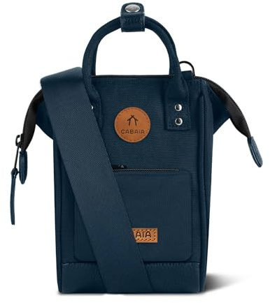 CABAIA Nano Bag Reykjavik – Sac Bandoulière 1,8 L pour Femme et Homme – Tissu Recyclé, Déperlant et Vegan – Design Compact et Pratique – Bleu