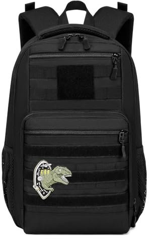 BlesMaller 20L Kinderrucksack mit Brustgurt Schulrucksack Wanderrucksack taktischer Kinder Rucksack für Camping Outdoor Reise -Schwarz