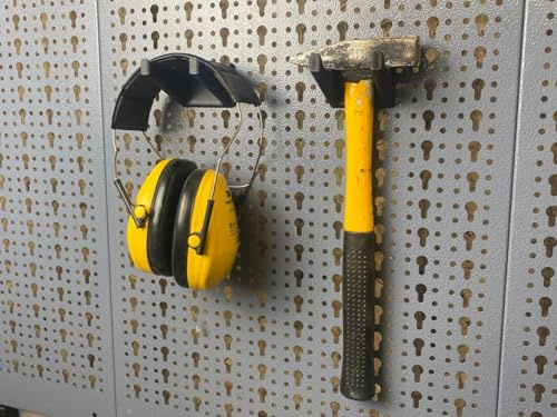 C3E 2 ganchos dobles para pared perforada Küpper y Eurolochung 45 mm Eurolochwand - Todas las paredes perforadas - Soporte para sistema - Accesorios para pared perforada