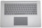 Premium Keyboard for Microsoft Surface Laptop 4, 13.5-inch 1951 Touchpad Palmrest Keyboards, Ergonomic Keyboard Replacement, for Office & Home (Silver)