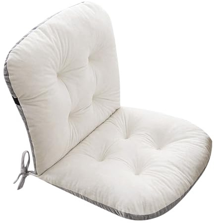 Cojín para silla de jardín con respaldo alto, 42 x 85 cm, cojín de asiento para muebles de jardín, cojines de suelo gruesos, cojines de asiento para interiores y exteriores, juego de cojines para