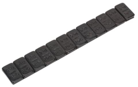 Sealey Wwsa5B Wheel Weight 5G Adhesive Zinc Plated Steel Black 50Pc