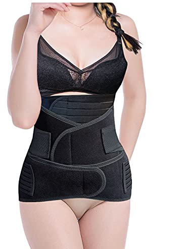 SHYL~JIER 3-in-1-Bauchgürtel nach der Geburt, Unterstützung der Erholung – Bauch/Taille/Beckengürtel für Frauen, Körperformer, Bauch-Bandit, Taillenformer, Taillenmieder