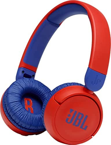 JBL Jr310BT - Auriculares inalámbricos para niños, Color Rojo y Azul