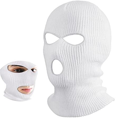 BBTO 3 Hole Knitted Balaclava, Thermal Winter | Soft Breathable Knit Fabric, Windproof and Warm for Outdoor Winter Sports, Motorcycle Riding, Snowboarding, Suitable for Cold