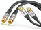 Sonero® Premium 5,00m Cinch Verlängerung, 2x RCA Stecker auf 2x Buchse, Audio Kabel, Subwoofer, HiFi-Anlage, Verstärker, schwarz