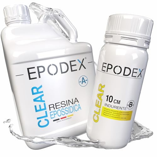 EPODEX Resina Epossidica ECO MAX 10cm, CLEAR - Transparent, 15kg