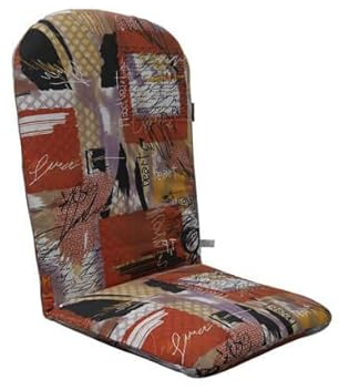 Angerer Freizeitmöbel GmbH Auflage für Gartenmöbel - Stuhlauflage niedrig Made in Germany (Braun-Schwarz Gemustert)