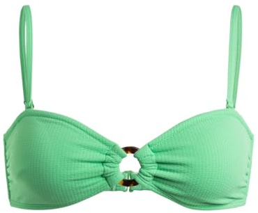 Roxy Color Jam - Bandeau Bikini Top for Women - Haut de Bikini Bandeau - Femme - Vert