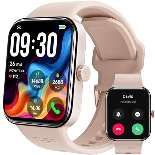 TOZO S4 AcuFit One - Reloj Inteligente Hombre Mujer, 1,78 Smartwatch con Llamadas Bluetooth, Fitness Tracker, Pulsómetro, Monitor de Sueño, IP68 Impermeable