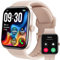 TOZO S4 AcuFit One Smart Watch Large AMOLED Screen for Men Women, Bluetooth Call Dial Fitness Tracker, Heart Rate and Blood Oxygen, Sleep Monitor, IP68 Waterproof, Workout for iOS Android (Rose Gold)