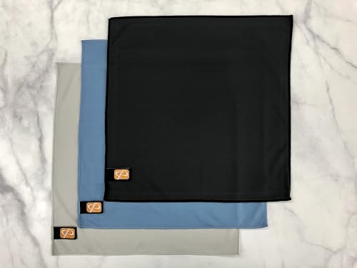 Procare Select Lot de 3 chiffons de nettoyage en microfibre de qualité supérieure, parfaits pour les grands écrans de télévision, tablettes, lunettes, lunettes, toutes les surfaces délicates, extra