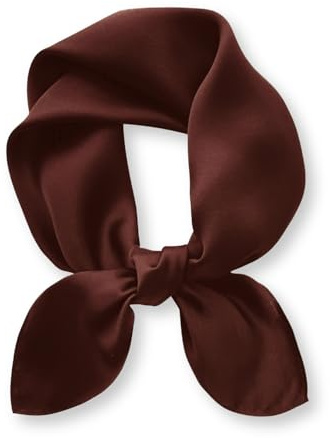 PoeticEHome Foulard in 100% Seta di Gelso Pura - Sciarpa Quadrata Donna a Tinta Unita per Collo e Testa con Confezione Regalo - 68x68 cm​