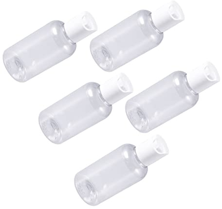 Veemoon 15 Pezzi Bottiglie Ricaricabili da Viaggio 75 Ml in Plastica per Lozioni Corpo e Tonico Viso, Design Compatto per Attività All'aperto e Sport Colore Casuale