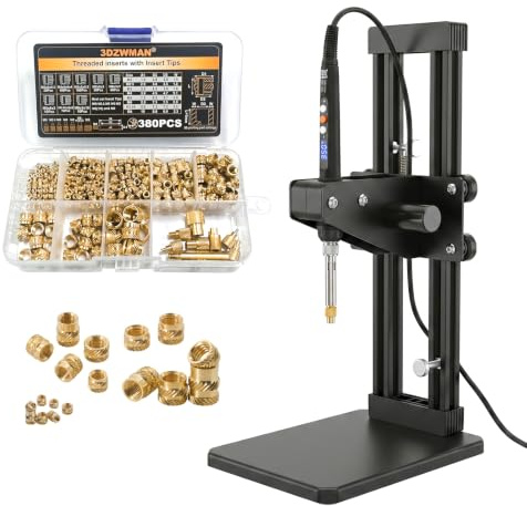 Vertical Heat Set Insert Tool Press for Plastic Parts & 3D Print Components