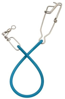 Whoasyst Amortiguador de doble giro para pesca profunda en el mar con acero inoxidable y estructuras de cuerpo elástico, para pesca en el mar