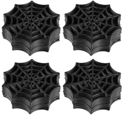 Ciieeo 200piezas Telarañas de Plástico para Decoración de Halloween Paquete para Fiestas Interiores y Exteriores Ambiente Espeluznante