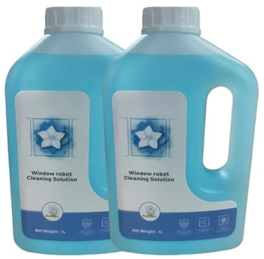 Solution Concentrée De 1 L For Robot Laveur De Sols, Compatible Avec Les Modèles ECOVACS DEEBOT T30, T30S, T50, X5, X8, X9 PRO Et OMNI, Idéal For Les Parquets Et Les Carrelages.(2pcs)