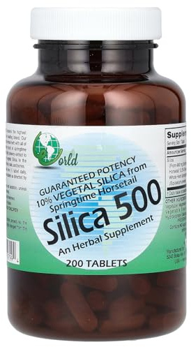 World Organics Silica 500Mg Tabs 200