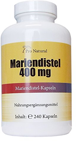 Mariendistel Extrakt 400mg - 80% Silymarin (320mg) - 240 Kapseln
