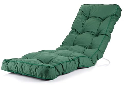 Alfresia Relaxer Replacement Cushion – Garden Relaxer Chair Cushion, Classic Style, Tightly Packed Crumb Foam Filling, Use Chairs and Outdoor Furniture, Choice of Colour (Green)