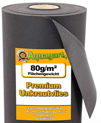 120 m² trädgårdsfleece ogräsdukar ogräsfolie mulchfleece 80 g/m² 1,60 m bred