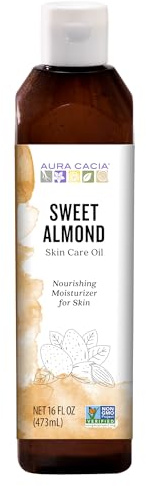 Aura Cacia: Pure Botanical Essence, Sweet Almond Skin Care Oil 16 oz (2 pack)