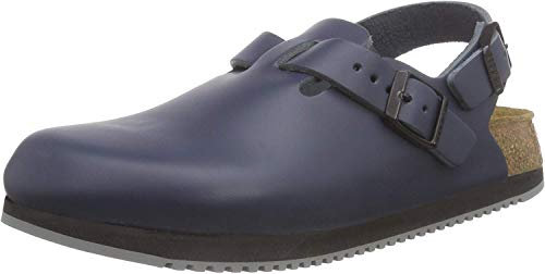 BIRKENSTOCK 61154-37-normales Fußsbett Superlauf-Berufsschuh TOKIO Naturleder BLAU Gr. 37 - normales Fußbett, EU
