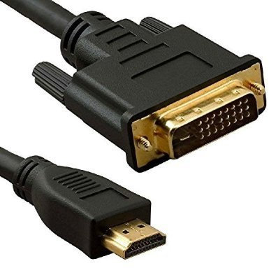 2.5m HDMI to DVI Cable - Premium Quality / 1080p (Full HD) / v1.3 / Video/DVI-D (Dual Link) 24+1 Pins / 24k Gold Plated
