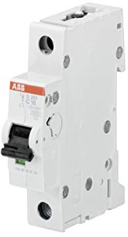 ABB S201-C1 Miniature Circuit Breaker, 1 Pole, Type C, 6/10kA Breaking Capacity, 1 Amp Current (2CDS251001R0014)