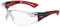 Lunettes de protection BOLLE Rush+ - incolore - RUSHPPSI, Flexible, Anti-buée, Antidérapant, Rouge,noir
