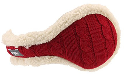 180s Degrees Women Discovery Red Knit Ear Warmers