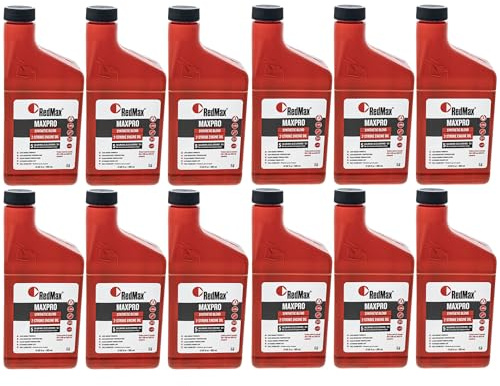 RedMax 580357204 OEM MaxLife 2-Cycle Oil 50:1, 5 gal Mix, 13 oz. Pack of 12