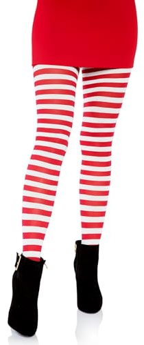 Leg Avenue Collant A Righe In Costume Calze Donna (Pacco da 1)