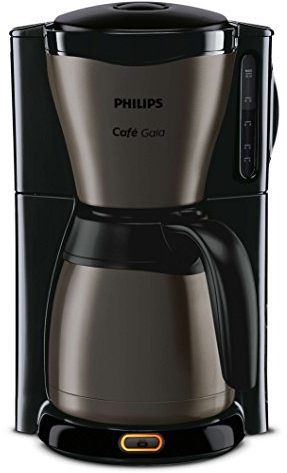 Philips Café Gaia Collection HD7547/80 libre installation machine à café avec filtre 1.2L 12tazze Noir, Titane Machine pour le café