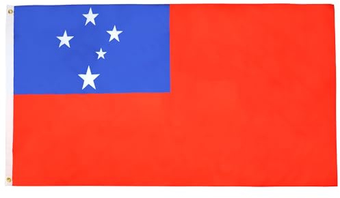 BANDIERA SAMOA 150x90cm - GRAN BANDIERA SAMOANA 90 x 150 cm Poliestere leggero - Bandiere - AZ FLAG