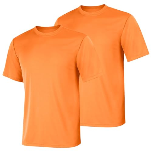 Hanes mens Sport Cool Dri Performance Tee fashion t shirts, Safety Orange, XX-Large US