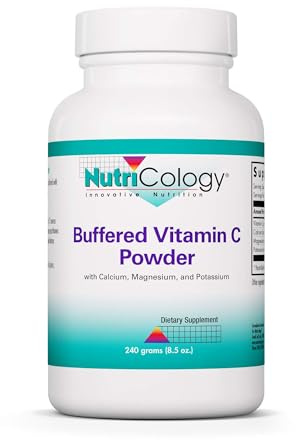 NutriCology Buffered Vitamin C Powder - Buffered Vitamin C for Antioxidant & Immune Support - Ascorbic Acid with Calcium, Magnesium & Potassium - Non-GMO & Gluten-Free - 102 Servings - 8.5 oz