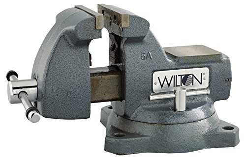 Wilton 21400 Machinists Vises, 5 Jaw, 3 3/4 Throat, Swivel Base