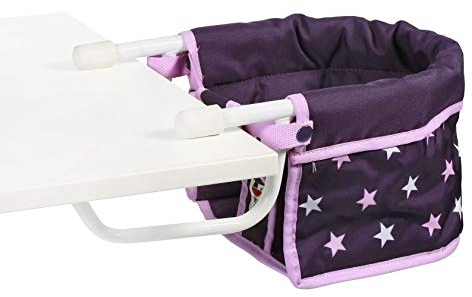 Bayer Chic 2000 735 71 Tischsitz 60 cm, Puppen-Hochstuhl, 3 Jahre to 8 Jahre, Stars lila, Klein