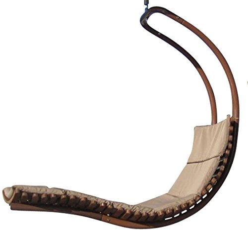 Design Hängeliege NAVASSA-SEAT aus Holz Lärche/Metall mit Auflage (OHNE Gestell) von AS-S, Farbe:Braun