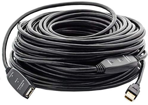 MutecPower 15m Cavo prolunga con ripetitore attivo USB maschio a femmina - USB 2.0 con chipset estensione - 15 metri
