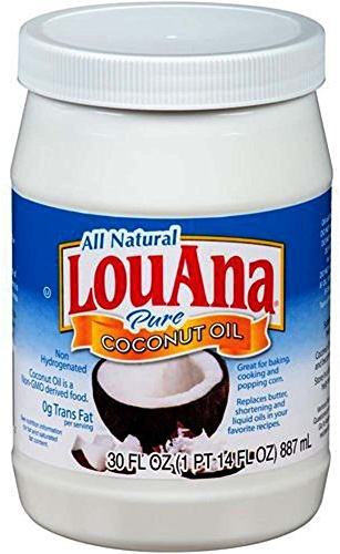 LouAna Pure Coconut Oil (All Natural) 30 fl oz