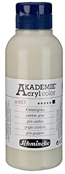 Schmincke - AKADEMIE Acryl color, Kieselgrau 250 ml, 23657027, feine Künstler-Acrylfarbe, brillant, hoch lichtecht und kadmiumfrei, für Acrylmalerei, Mixed Media