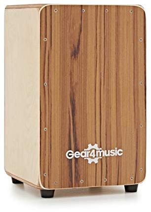 Compact Cajon by Gear4music, Teak