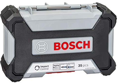 Bosch Professional 35 pieces HSS Drill Bit & Impact Control Screwdriver Bit Set (Pick and Click, HEX-9, Accessories for Impact Drivers)