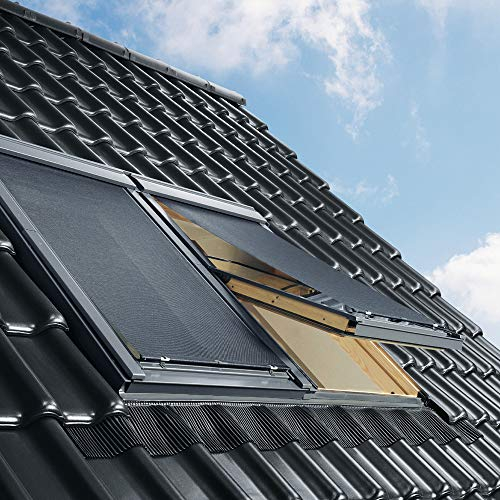 Original VELUX Hitzeschutzmarkise Markise mit Haltekrallen PG: Standard MHL Y60 5060 / Netz schwarz passgenau für VL VU VKU Y65 Y67 // MHL Y60 5060