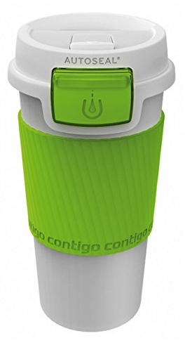 Contigo Morgan Autoseal Travel Mug, 360 ml - White/Citron